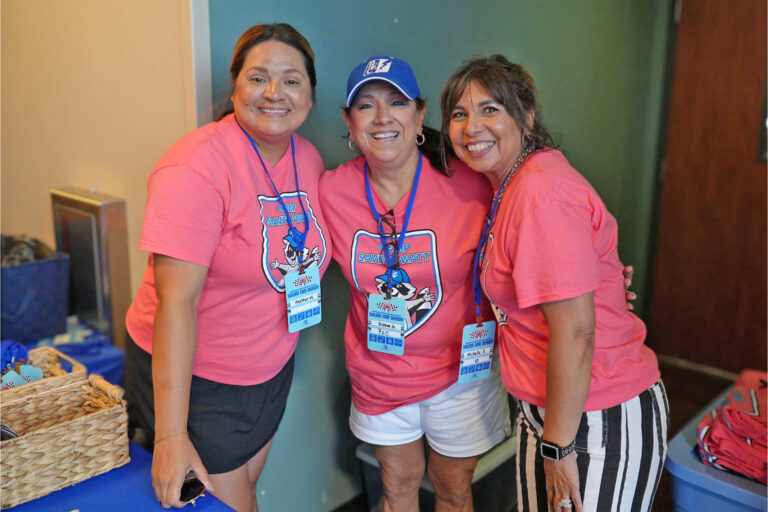 Photo of three female PEC employees