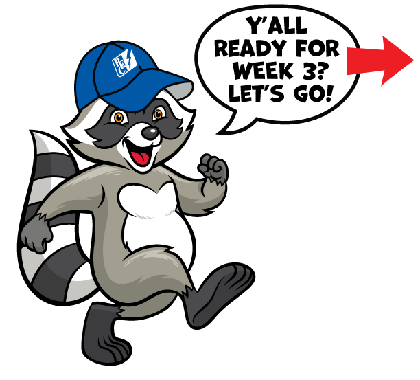 Illustration of Wattson walking and saying "Let's Go!"