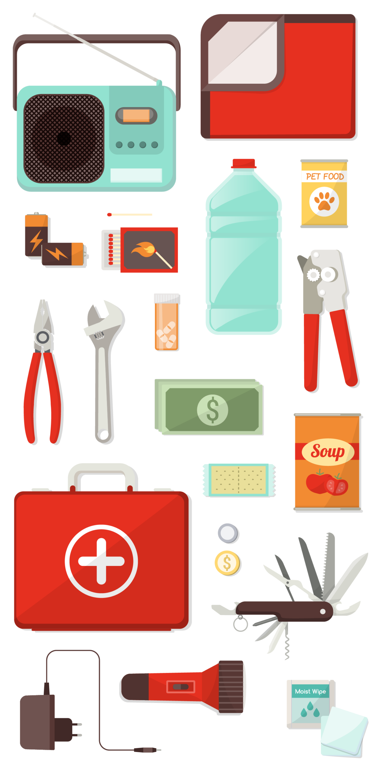 Emergency preparedness supplies