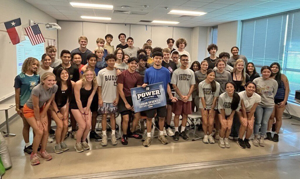 Photo of cross country running team