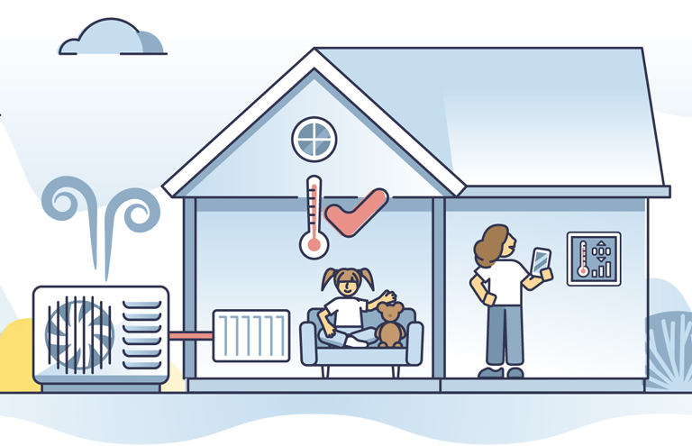 Heat pump illustration
